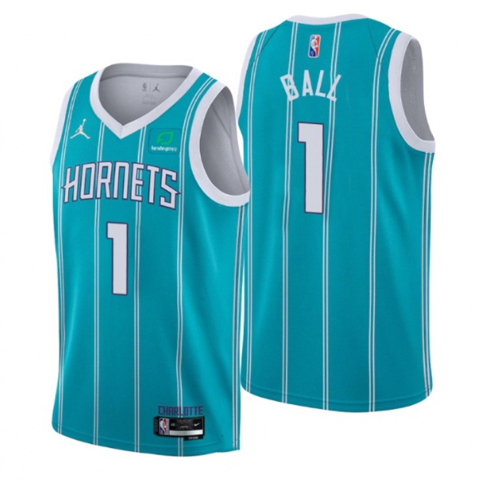 Men's Charlotte Hornets #1 LaMelo Ball Teal 2022-23 Icon Edition Stitched Basketball Jersey Men's Charlotte Hornets #1 LaMelo Ball Teal 2022-23 Icon Edition Stitched Basketball Jersey