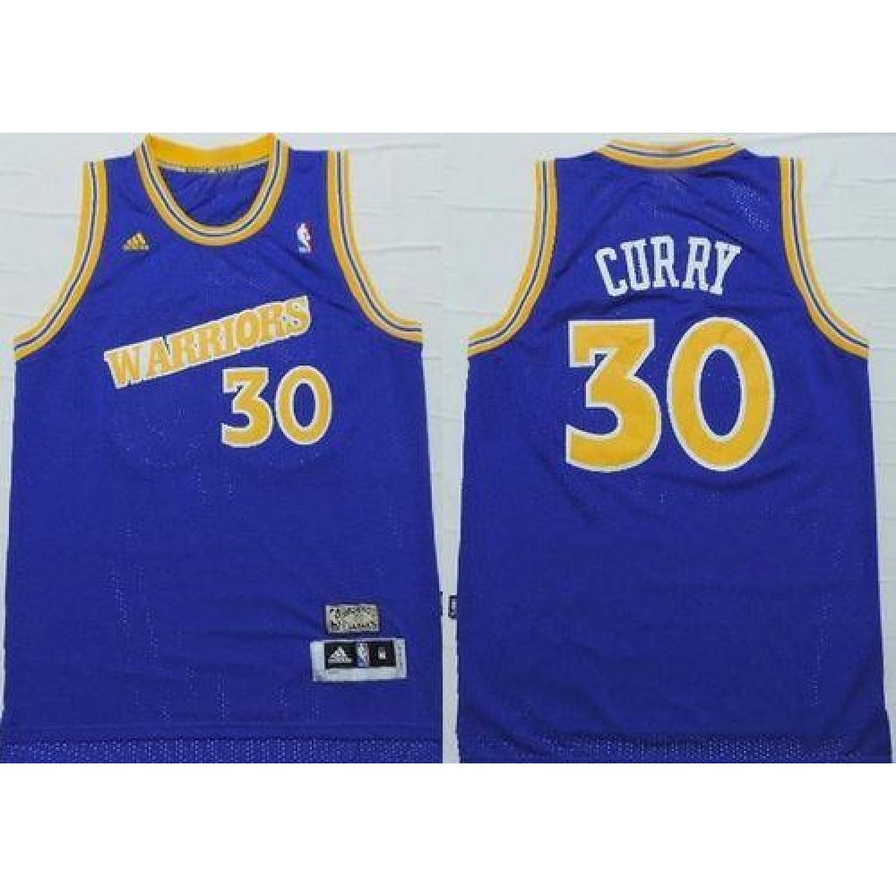 Warriors #30 Stephen Curry Blue Throwback Stitched NBA Jersey Warriors #30 Stephen Curry Blue Throwback Stitched NBA Jersey