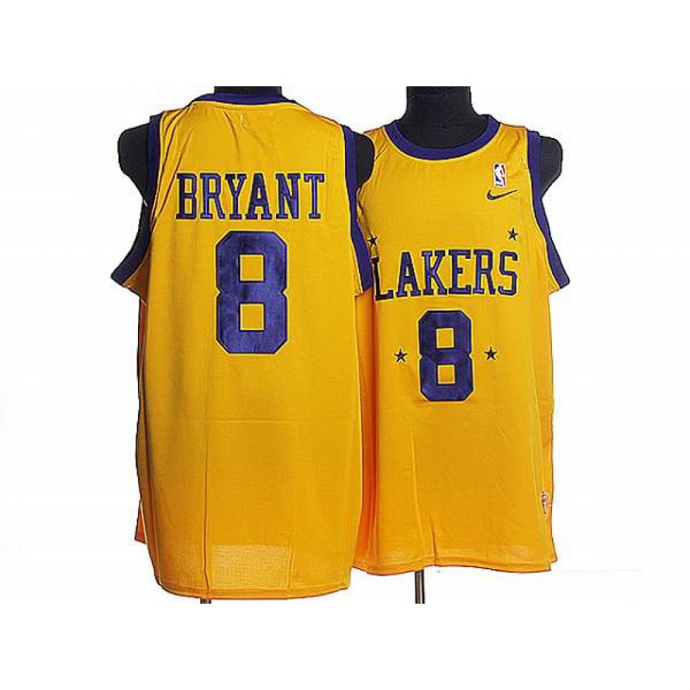 Mitchell and Ness Lakers #8 Kobe Bryant Stitched Yellow Throwback NBA Jersey Mitchell and Ness Lakers #8 Kobe Bryant Stitched Yellow Throwback NBA Jersey