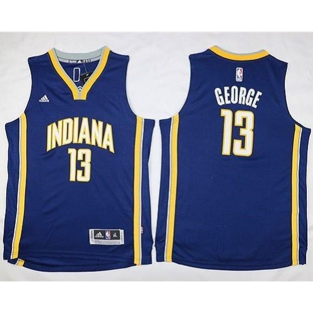 Pacers #13 Paul George Navy Blue Youth Stitched NBA Jersey Pacers #13 Paul George Navy Blue Youth Stitched NBA Jersey