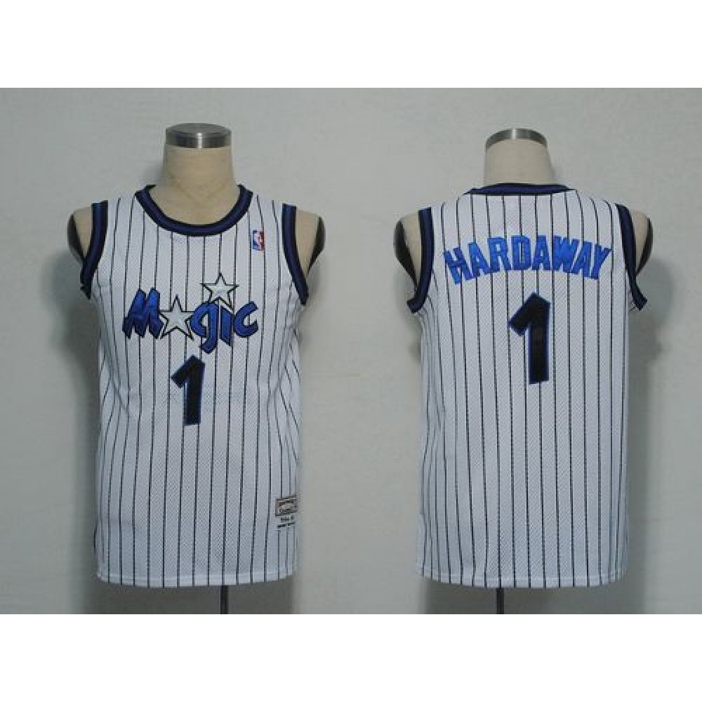Mitchell and Ness Magic #1 Penny Hardaway White Stitched NBA Jersey Mitchell and Ness Magic #1 Penny Hardaway White Stitched NBA Jersey