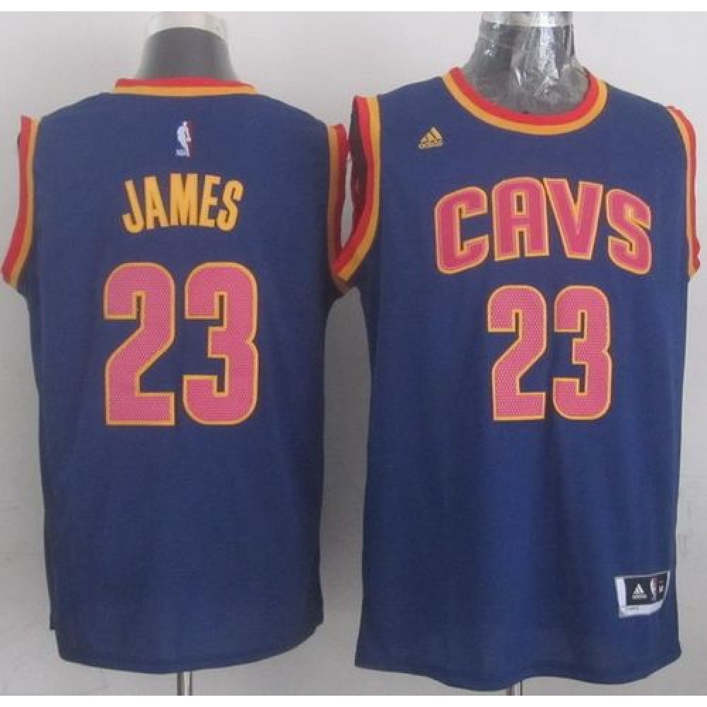 Revolution 30 Cavaliers #23 LeBron James Navy Blue CavFanatic Stitched NBA Jersey