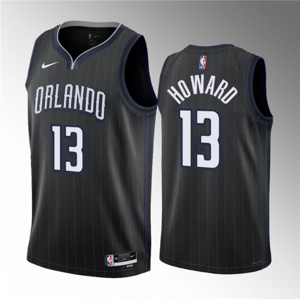 Men's Orlando Magic #13 Jett Howard Black 2023 Draft City Edition Stitched Basketball Jersey Men's Orlando Magic #13 Jett Howard Black 2023 Draft City Edition Stitched Basketball Jersey