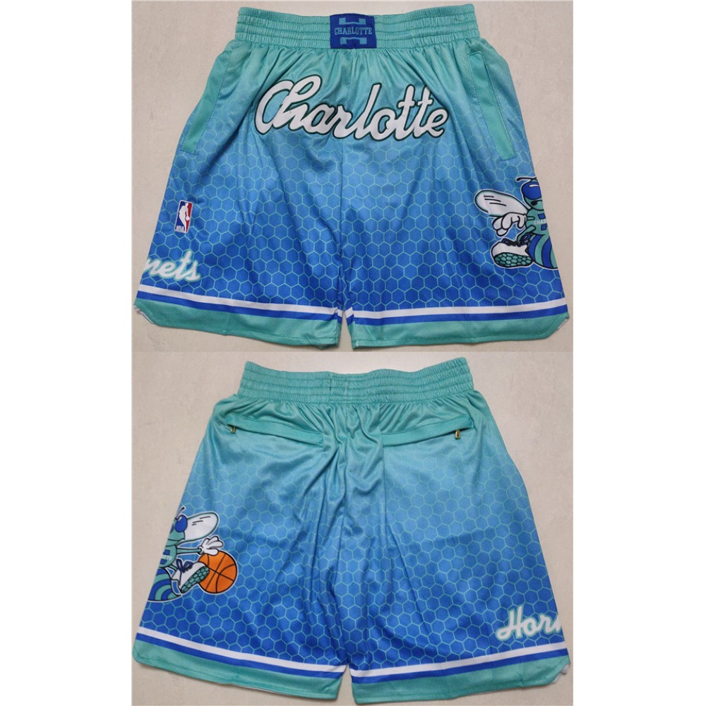 Men's Charlotte Hornets Blue Mitchell & Ness Shorts (Run Small) Men's Charlotte Hornets Blue Mitchell & Ness Shorts (Run Small)