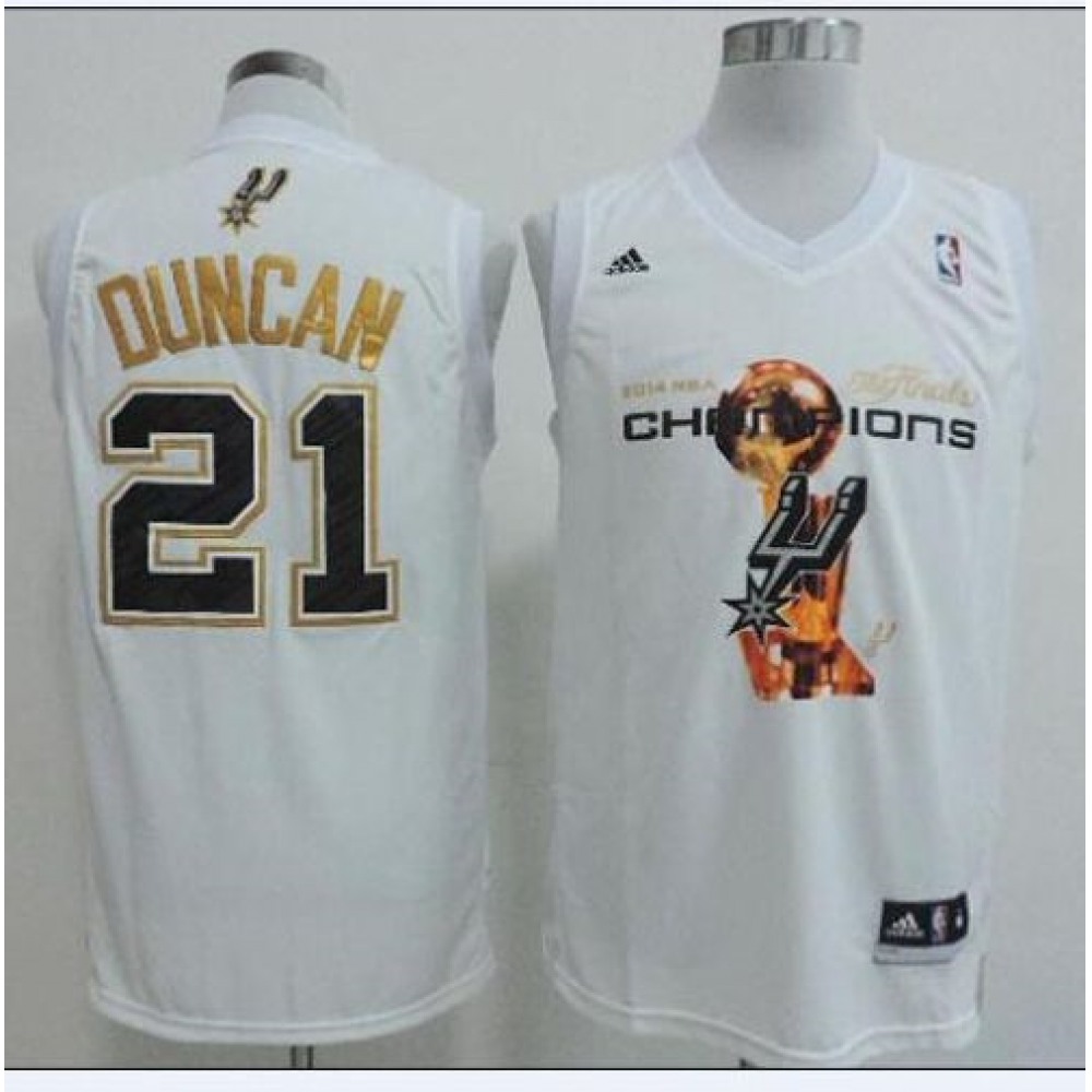 Spurs #21 Tim Duncan White 2014 NBA Finals Champions Stitched NBA Jersey Spurs #21 Tim Duncan White 2014 NBA Finals Champions Stitched NBA Jersey