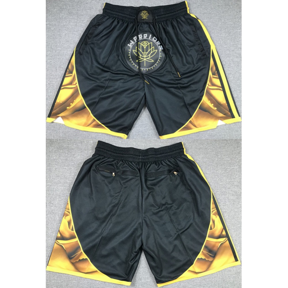 Men's Golden State Warriors Black City Edition Shorts(Run Small) Men's Golden State Warriors Black City Edition Shorts(Run Small)