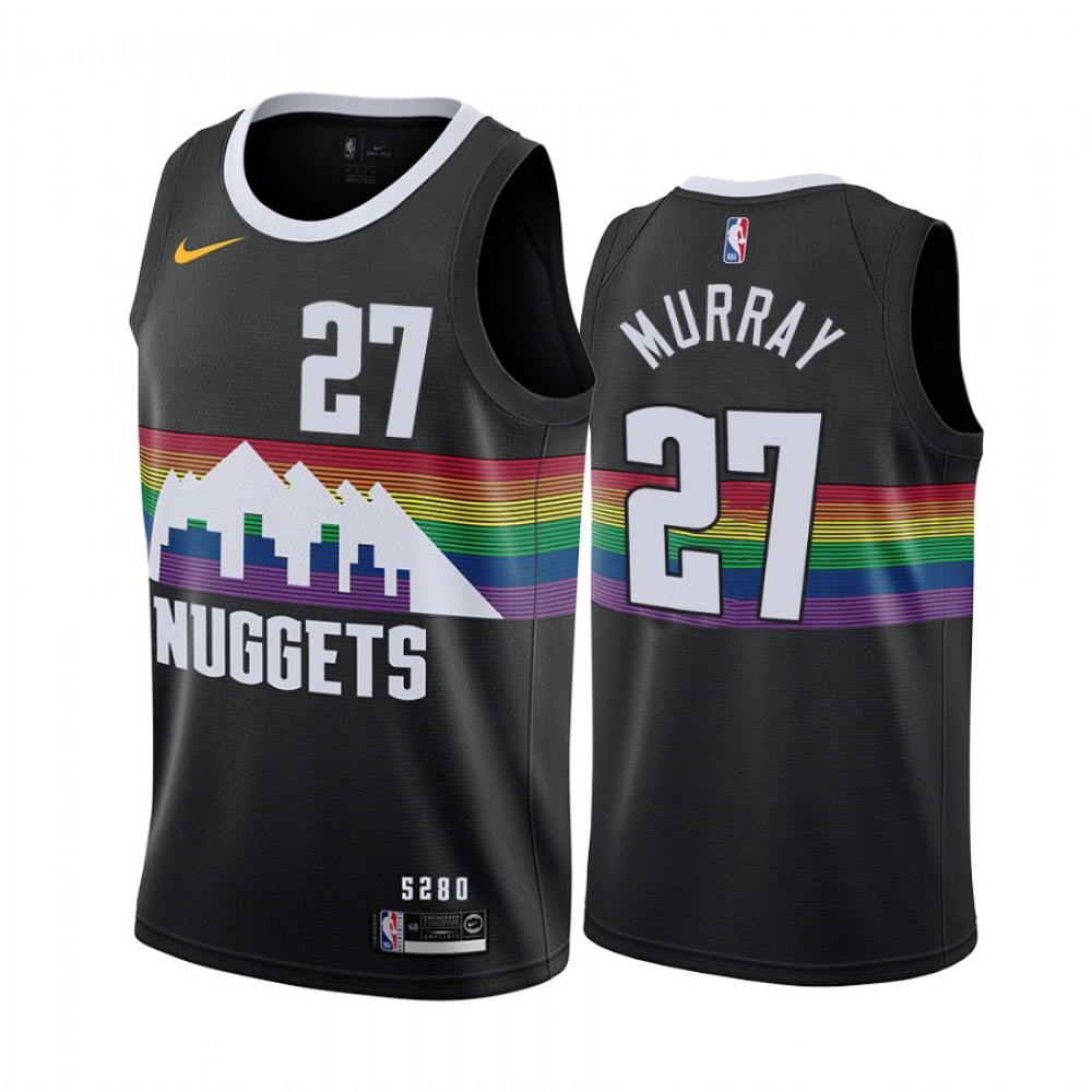 Men's Denver Nuggets #27 Jamal Murray Black 2019 City Edition Stitched NBA Jersey Men's Denver Nuggets #27 Jamal Murray Black 2019 City Edition Stitched NBA Jersey