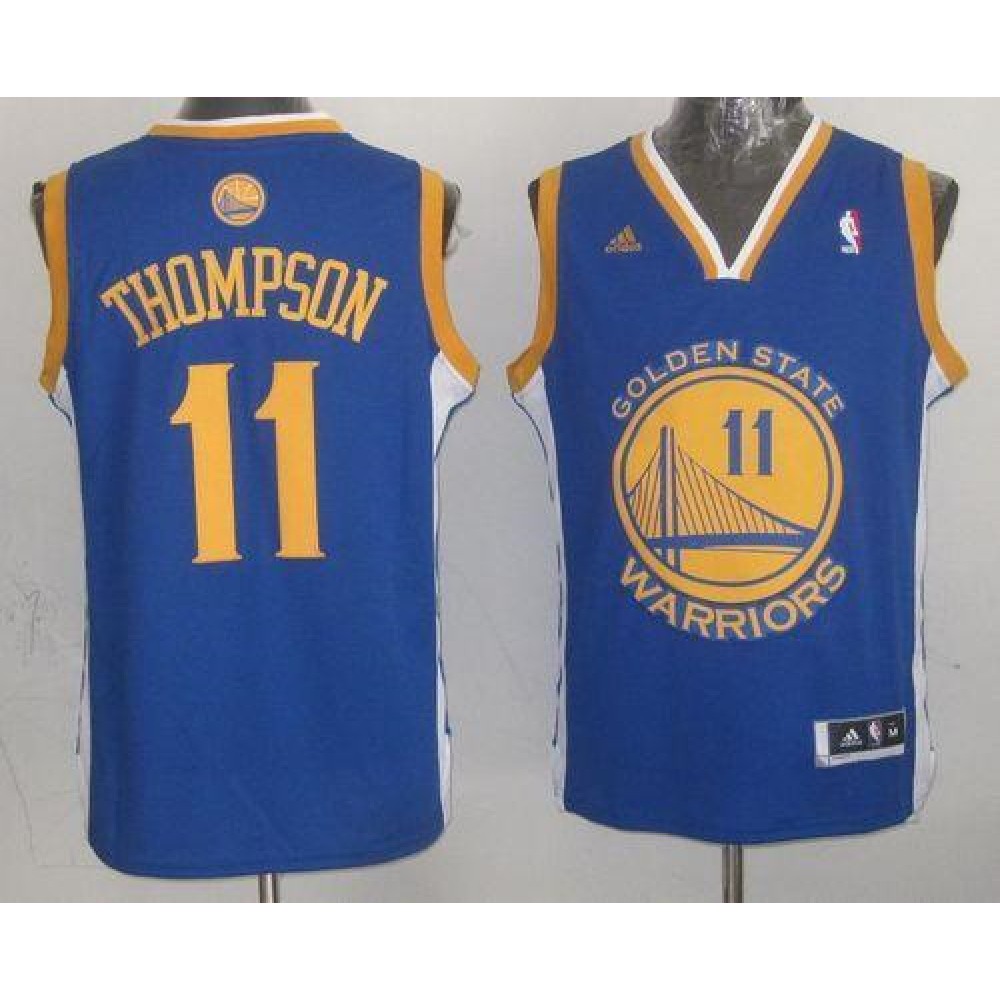 Warriors #11 Klay Thompson Blue Revolution 30 Stitched Youth NBA Jersey Warriors #11 Klay Thompson Blue Revolution 30 Stitched Youth NBA Jersey