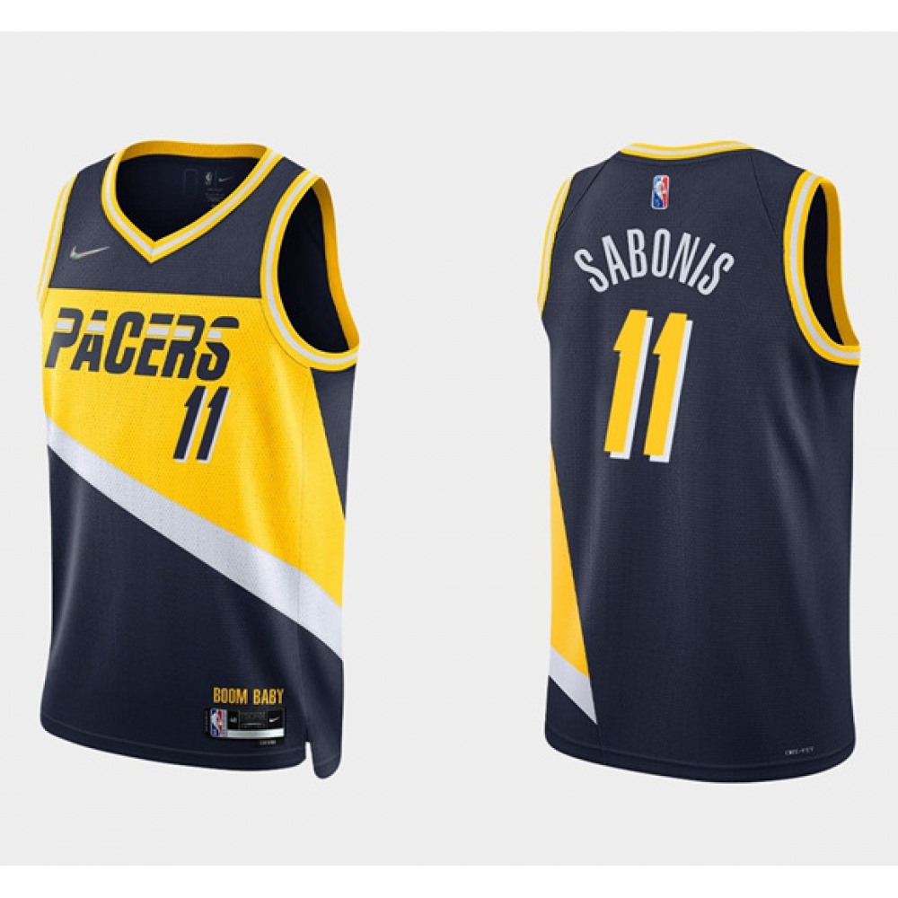 Men's Indiana Pacers #11 Caris Levert 2021/22 Navy City Edition 75th Anniversary Stitched Basketball Jersey Men's Indiana Pacers #11 Caris Levert 2021/22 Navy City Edition 75th Anniversary Stitched Basketball Jersey
