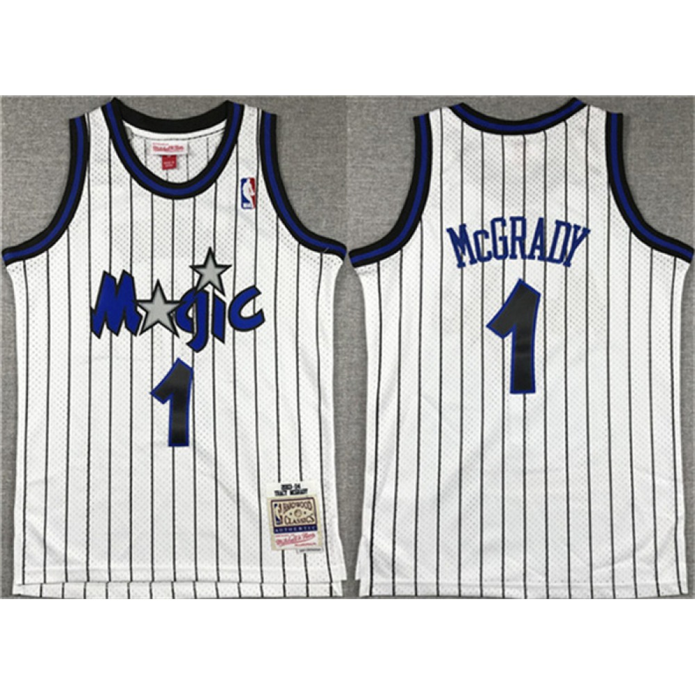 Youth Orlando Magic #1 Tracy McGrady White Stitched Jersey Youth Orlando Magic #1 Tracy McGrady White Stitched Jersey