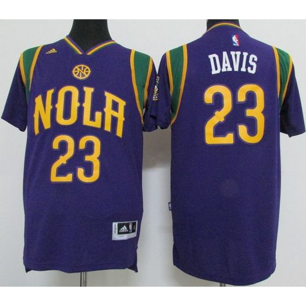 Pelicans #23 Anthony Davis Purple Pride Stitched NBA Jersey
