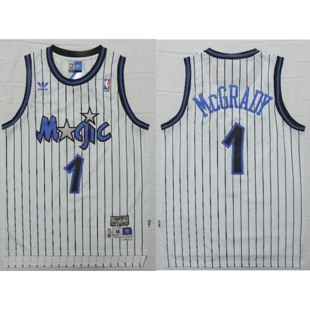 Magic #1 Tracy Mcgrady White Throwback Stitched NBA Jersey Magic #1 Tracy Mcgrady White Throwback Stitched NBA Jersey