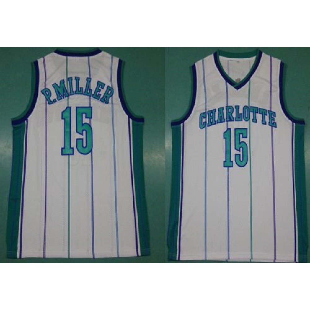 Mitchell And Ness Hornets #15 Percy Miller White Throwback Stitched NBA Jersey Mitchell And Ness Hornets #15 Percy Miller White Throwback Stitched NBA Jersey