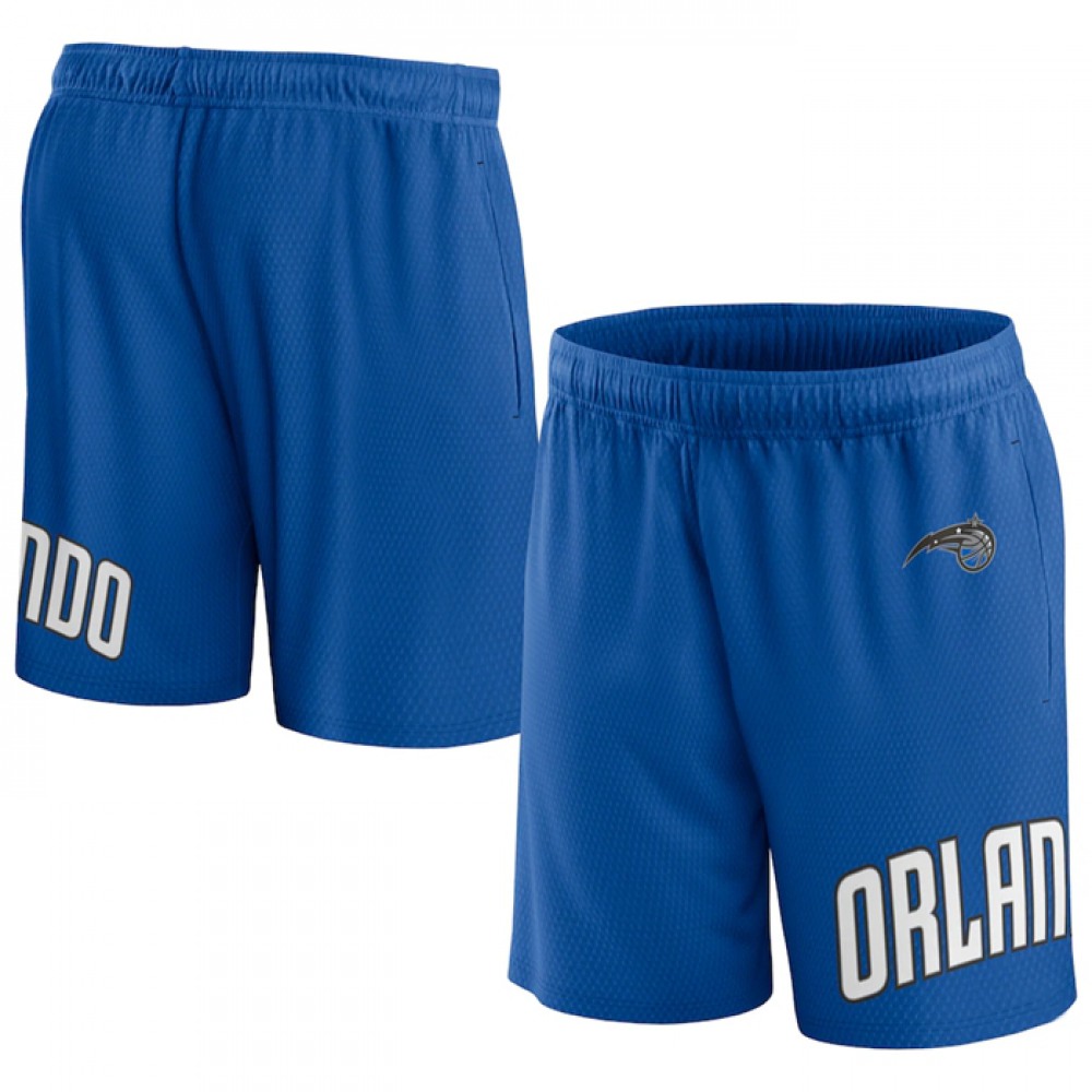Men's Orlando Magic Royal Free Throw Mesh Shorts Men's Orlando Magic Royal Free Throw Mesh Shorts