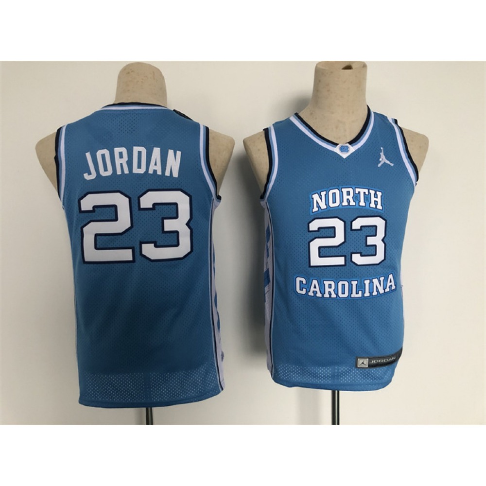 Youth North Carolina #23 Michael Jordan Blue Stitched Basketball Jersey Youth North Carolina #23 Michael Jordan Blue Stitched Basketball Jersey