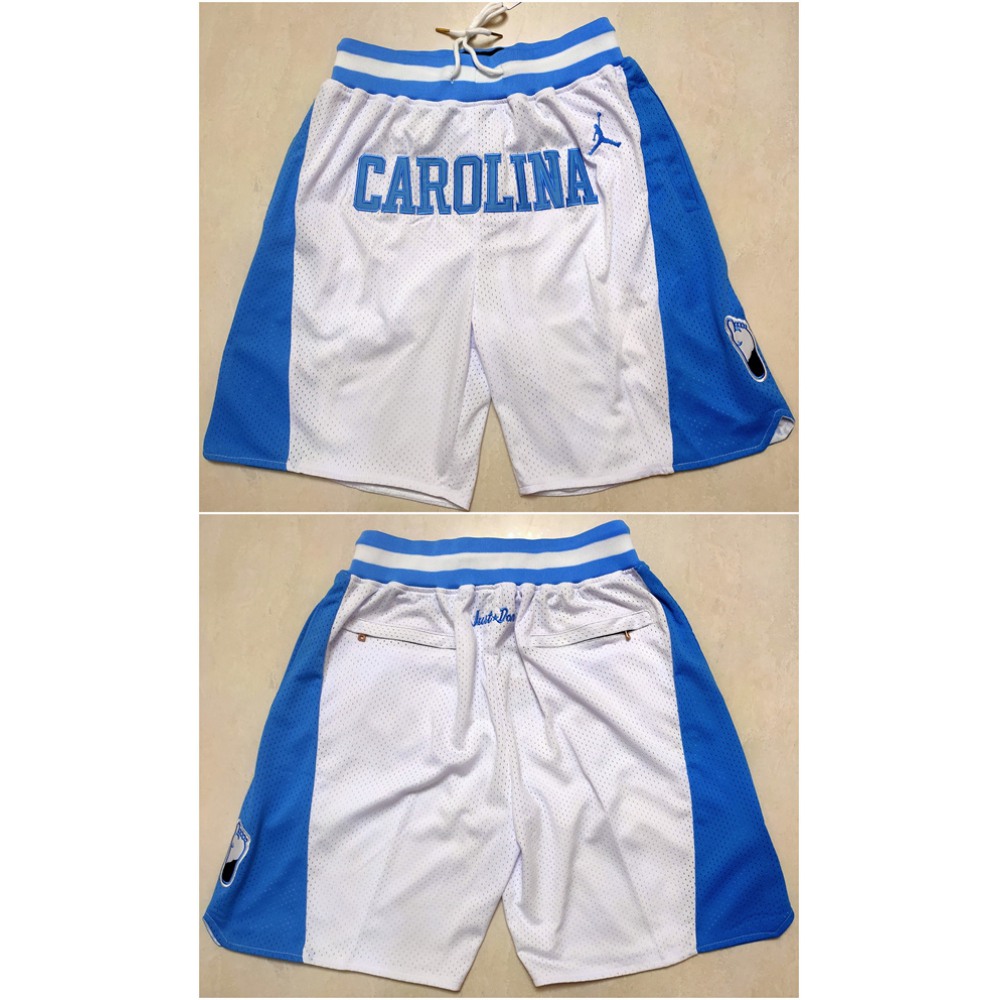 Men's North Carolina White/Blue Shorts(Run Small) Men's North Carolina White/Blue Shorts(Run Small)