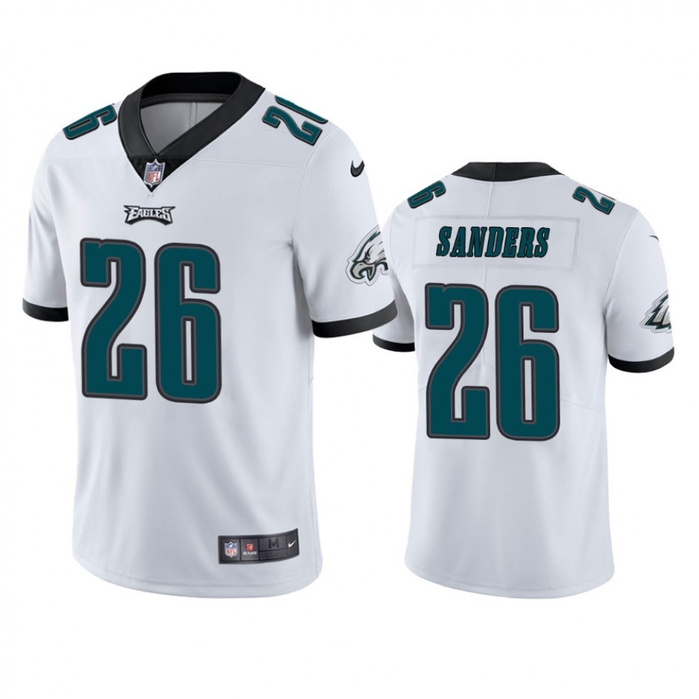 Men's Philadelphia Eagles #26 Miles Sanders White Vapor Untouchable Limited Stitched Jersey Men's Philadelphia Eagles #26 Miles Sanders White Vapor Untouchable Limited Stitched Jersey