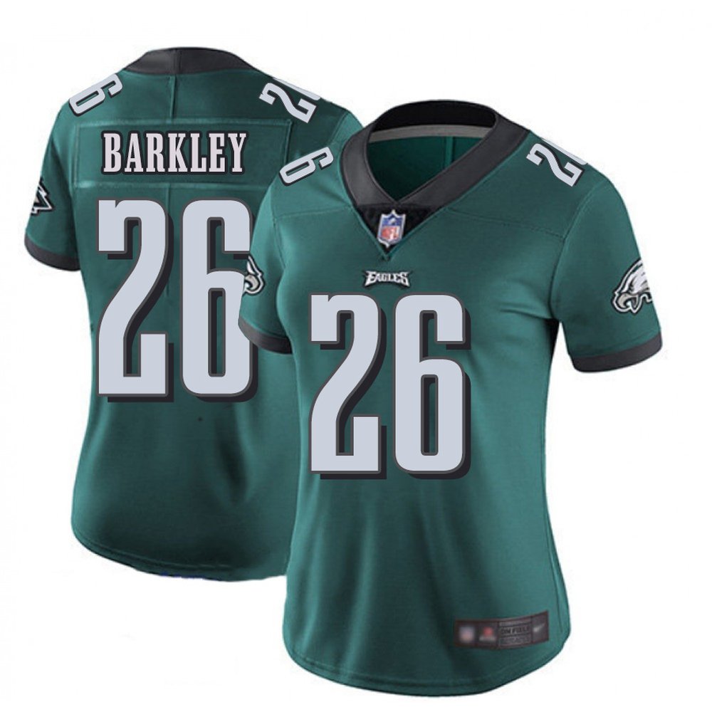 Women's Philadelphia Eagles #26 Saquon Barkley Green Vapor Untouchable Limited Stitched Football Jersey Women's Philadelphia Eagles #26 Saquon Barkley Green Vapor Untouchable Limited Stitched Football Jersey