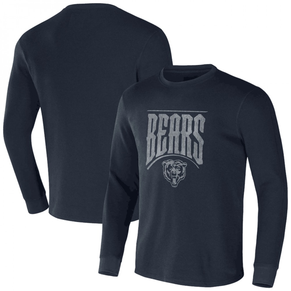 Men's Chicago Bears X Darius Rucker Collection Navy Long Sleeve Thermal T-Shirt Men's Chicago Bears X Darius Rucker Collection Navy Long Sleeve Thermal T-Shirt