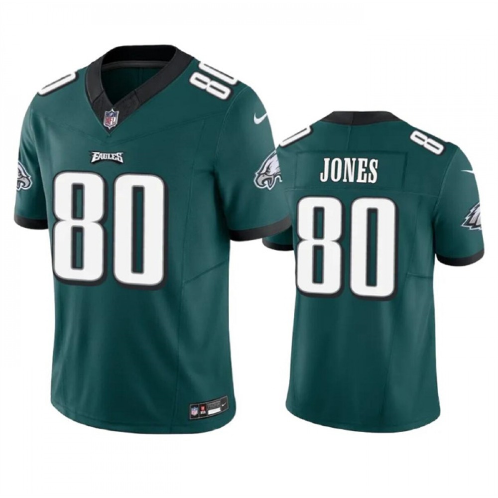 Men's Philadelphia Eagles #80 Julio Jones Green 2023 F.U.S.E. Vapor Untouchable Limited Stitched Football Jersey Men's Philadelphia Eagles #80 Julio Jones Green 2023 F.U.S.E. Vapor Untouchable Limited Stitched Football Jersey
