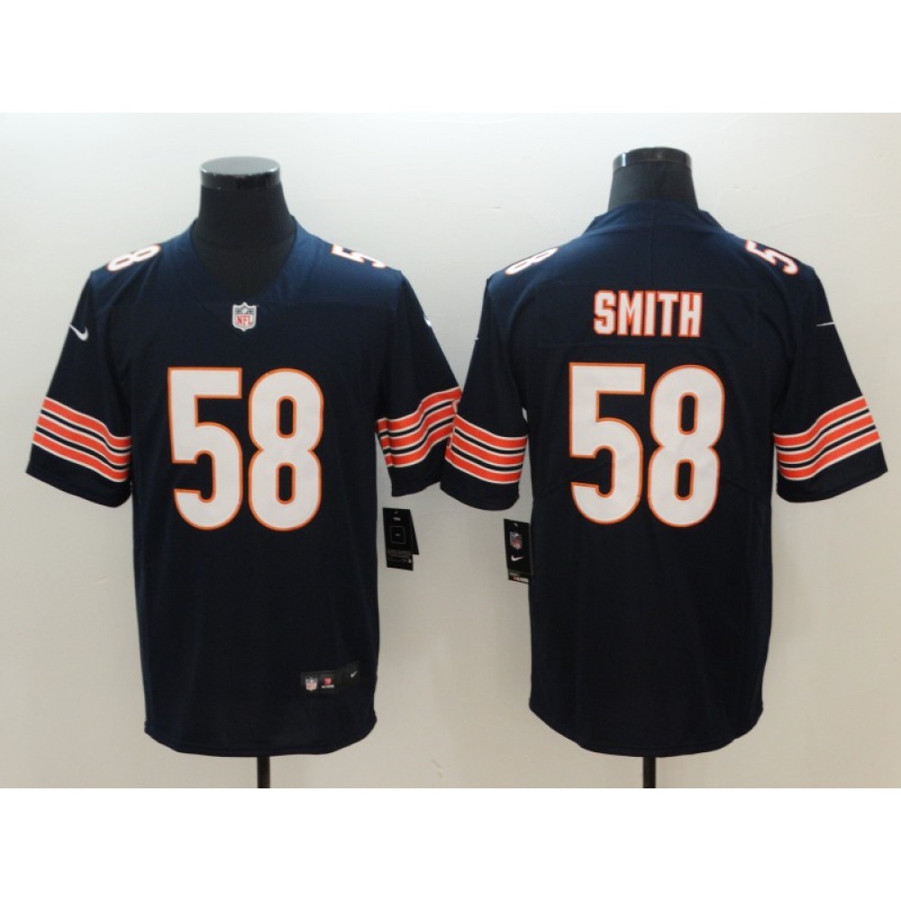 Men's NFL Chicago Bears #58 Roquan Smith Navy 2018 Draft Vapor Untouchable Limited Stitched Jersey Men's NFL Chicago Bears #58 Roquan Smith Navy 2018 Draft Vapor Untouchable Limited Stitched Jersey