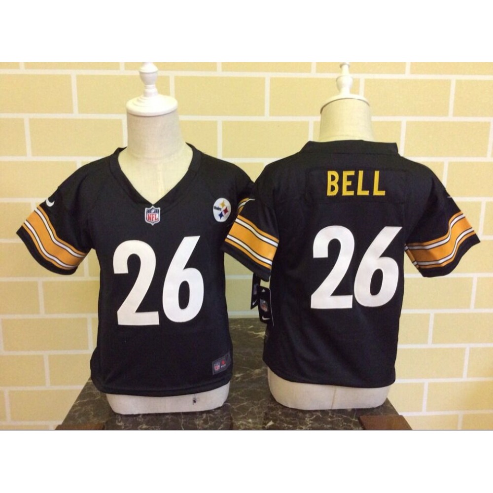 Toddler Nike Pittsburgh Steelers #26 Le'Veon Bell Black Stitched NFL Jersey Toddler Nike Pittsburgh Steelers #26 Le'Veon Bell Black Stitched NFL Jersey