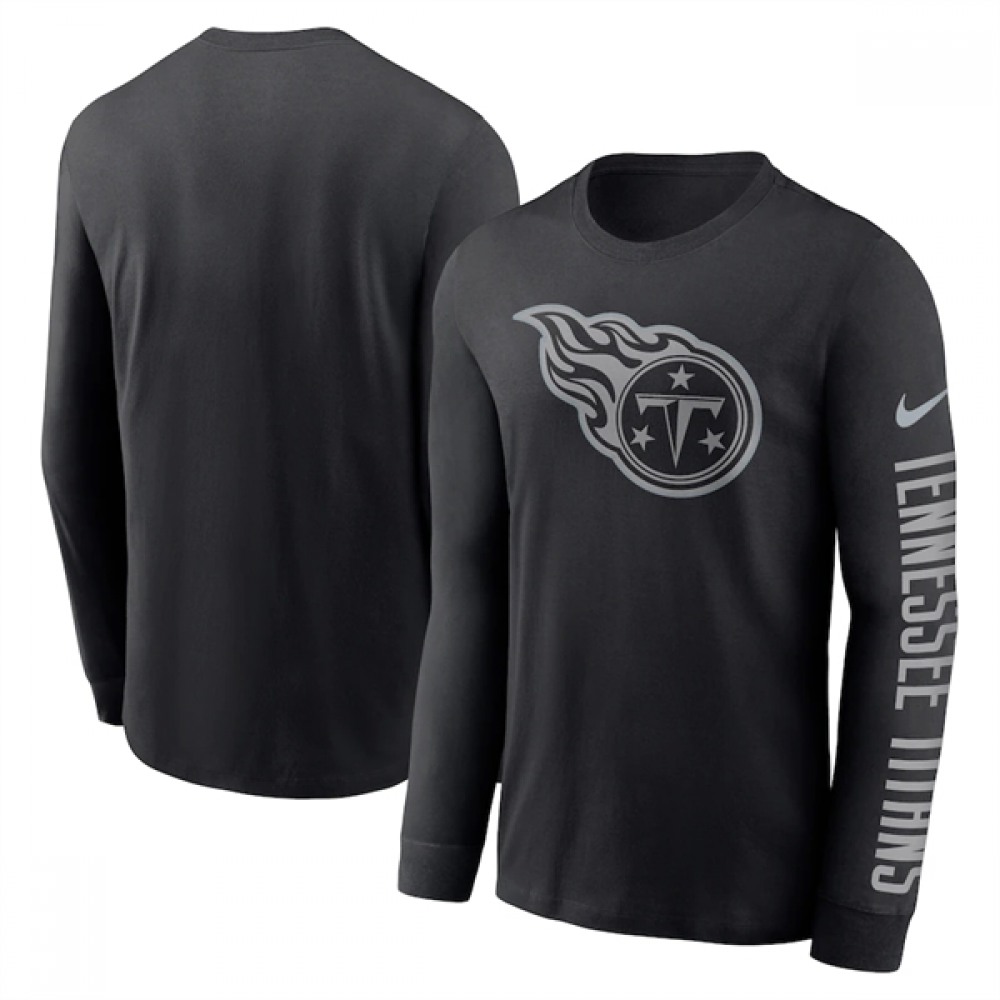 Men's Tennessee Titans Black Long Sleeve T-Shirt Men's Tennessee Titans Black Long Sleeve T-Shirt