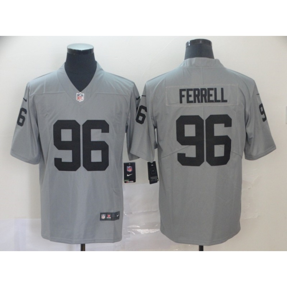 Men's Oakland Raiders #96 Clelin Ferrell 2019 Gary Inverted Legend Stitched NFL Jersey Men's Oakland Raiders #96 Clelin Ferrell 2019 Gary Inverted Legend Stitched NFL Jersey