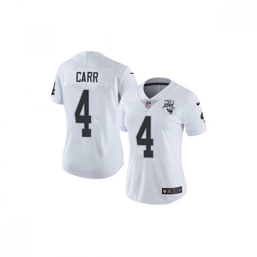 Women's Las Vegas Raiders #4 Derek Carr White 2020 Inaugural Season Vapor Untouchable Limited Stitched Jersey(Run Small) Women's Las Vegas Raiders #4 Derek Carr White 2020 Inaugural Season Vapor Untouchable Limited Stitched Jersey(Run Small)