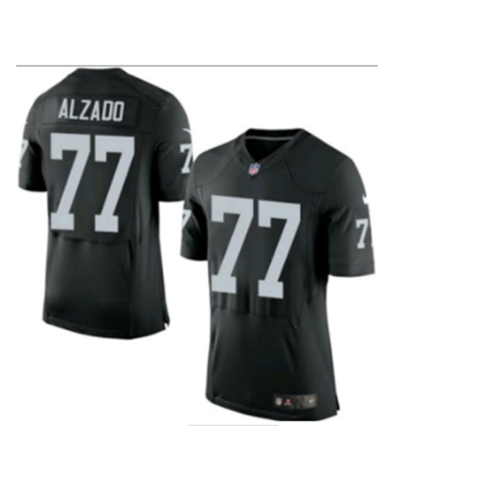 Men's Oakland Raiders #77 Lyle Alzado Black Elite Stitched NFL Jersey Men's Oakland Raiders #77 Lyle Alzado Black Elite Stitched NFL Jersey