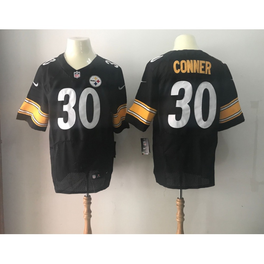 Men's Pittsburgh Steelers #30 James Conner Nike Black 2017 Elite Stitched NFL Jersey Men's Pittsburgh Steelers #30 James Conner Nike Black 2017 Elite Stitched NFL Jersey