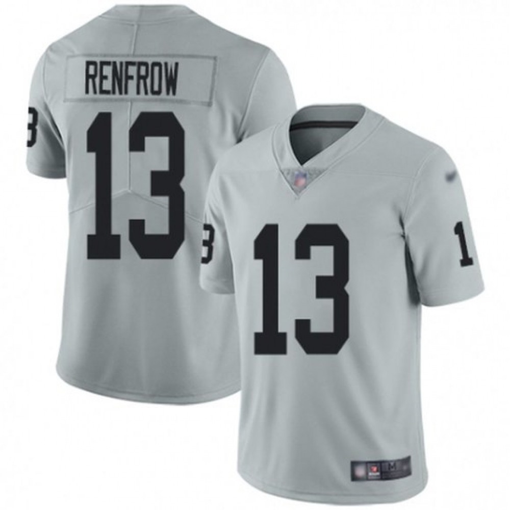 Men's Las Vegas Raiders #13 Hunter Renfrow Grey Vapor Untouchable Limited Stitched NFL Jersey Men's Las Vegas Raiders #13 Hunter Renfrow Grey Vapor Untouchable Limited Stitched NFL Jersey