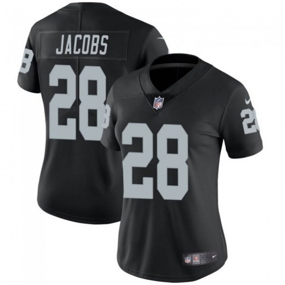 Women's Oakland Raiders #28 Josh Jacobs Black Vapor Untouchable Limited Stitched NFL Jersey(Run Small) Women's Oakland Raiders #28 Josh Jacobs Black Vapor Untouchable Limited Stitched NFL Jersey(Run Small)