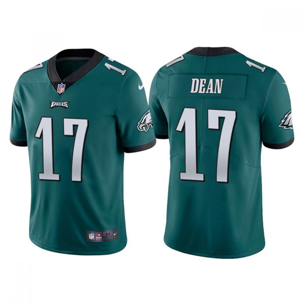 Men's Philadelphia Eagles #17 Nakobe Dean Green Vapor Untouchable Limited Stitched Jersey Men's Philadelphia Eagles #17 Nakobe Dean Green Vapor Untouchable Limited Stitched Jersey