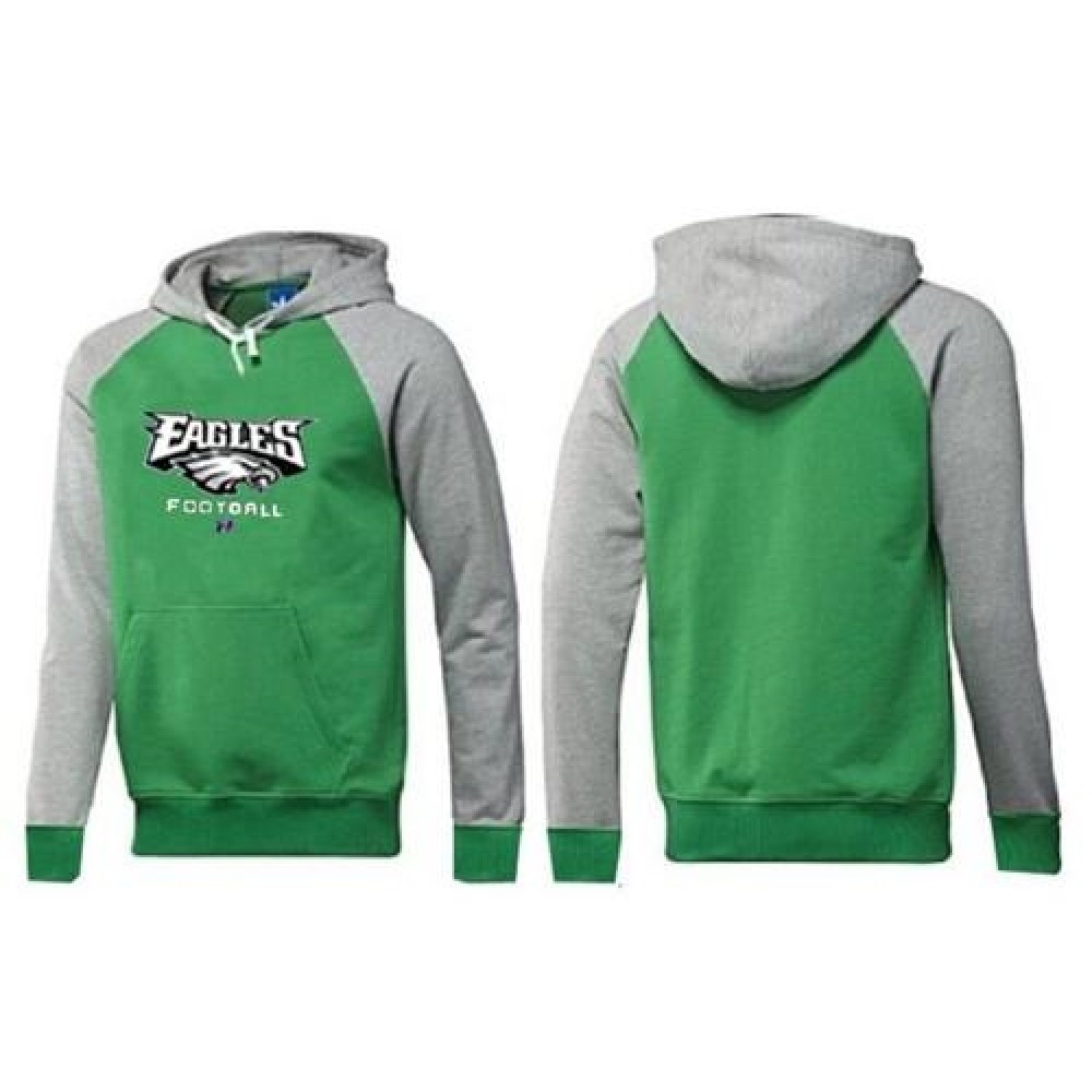 Philadelphia Eagles Critical Victory Pullover Hoodie Green & Grey Philadelphia Eagles Critical Victory Pullover Hoodie Green & Grey