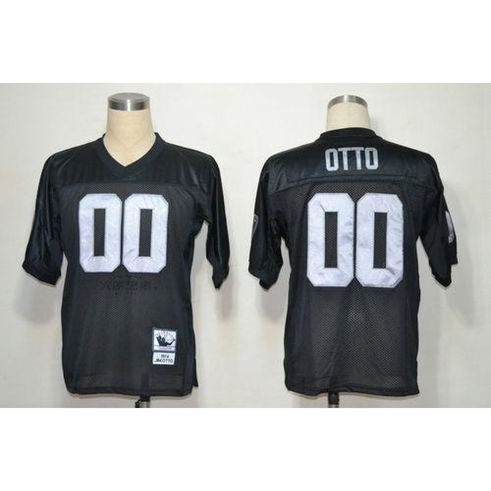 Mitchell And Ness Raiders #0 Jim Otto Black Stitched Throwback NFL Jersey Mitchell And Ness Raiders #0 Jim Otto Black Stitched Throwback NFL Jersey