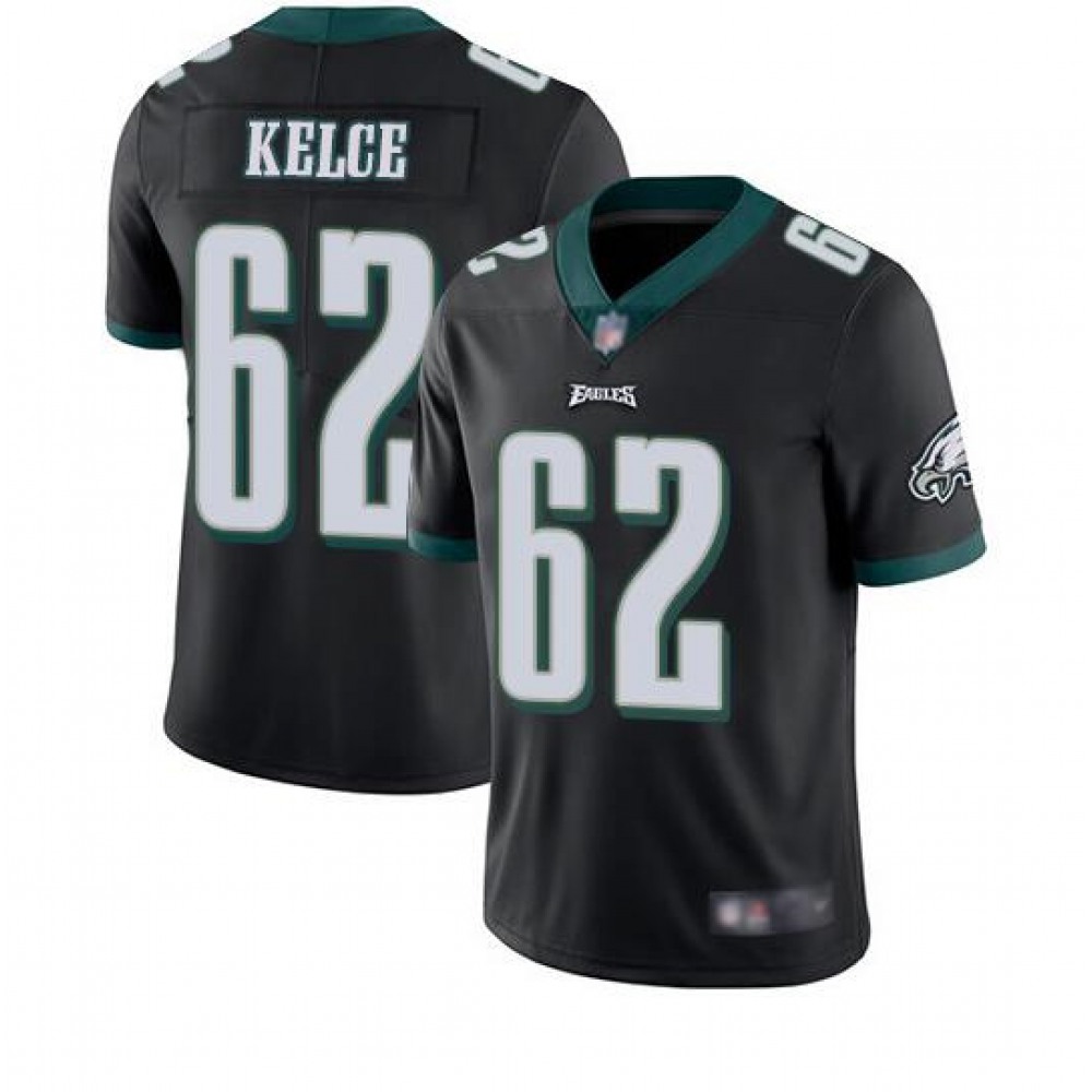 Men's Philadelphia Eagles #62 Jason Kelce Black Vapor Untouchable Limited Stitched NFL Jersey Men's Philadelphia Eagles #62 Jason Kelce Black Vapor Untouchable Limited Stitched NFL Jersey