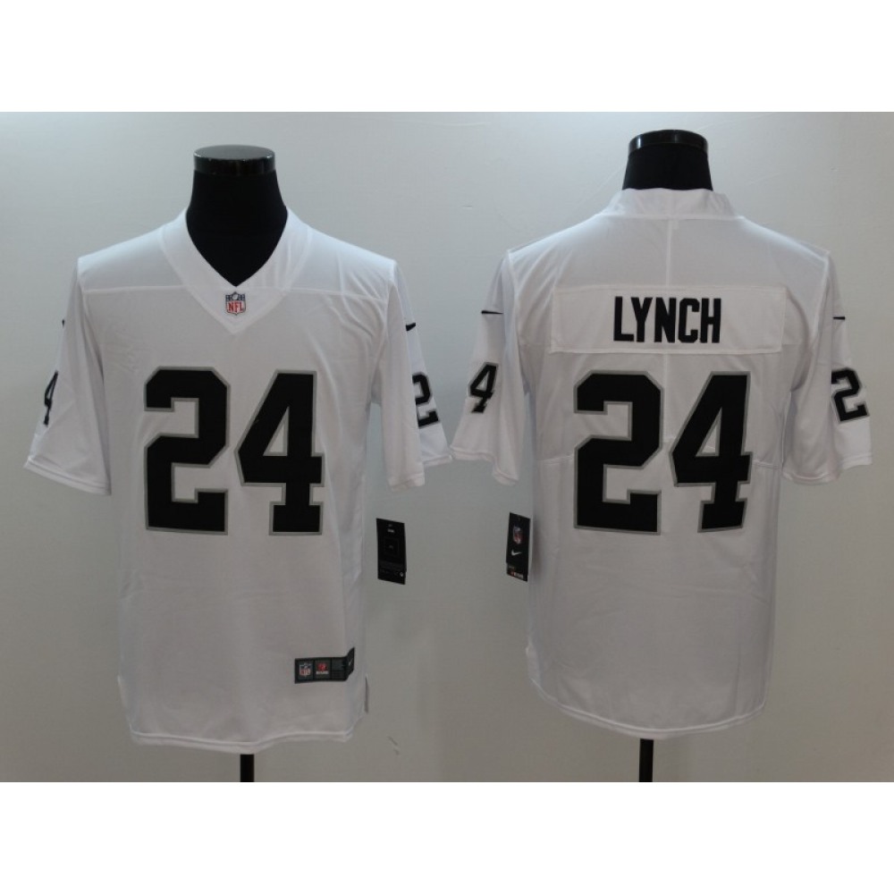 Men's Oakland Raiders #24 Marshawn Lynch White Vapor Untouchable Limited Stitched NFL Jersey Men's Oakland Raiders #24 Marshawn Lynch White Vapor Untouchable Limited Stitched NFL Jersey