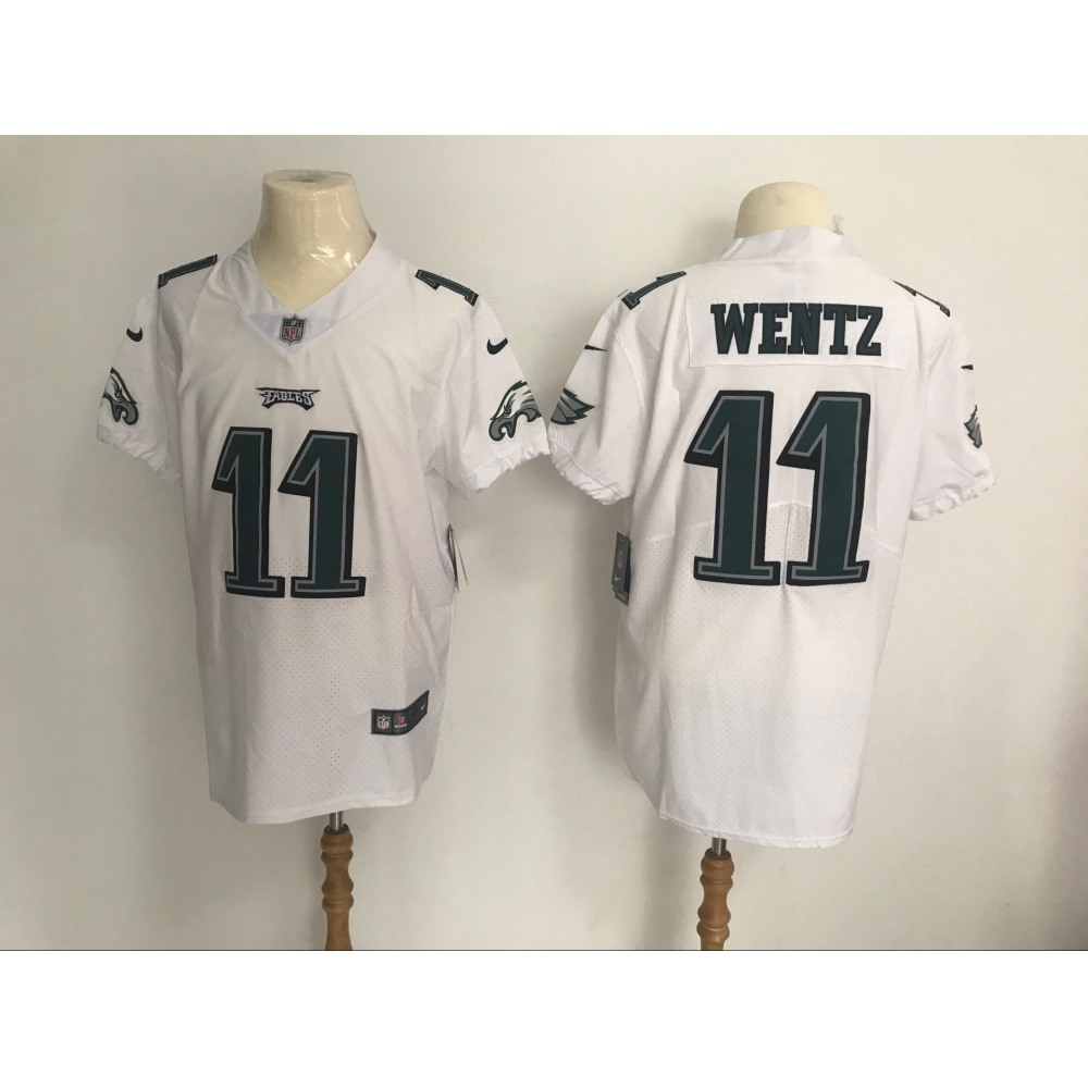 Men's Philadelphia Eagles #11 Carson Wentz White Vapor Untouchable Elite Stitched NFL Jersey Men's Philadelphia Eagles #11 Carson Wentz White Vapor Untouchable Elite Stitched NFL Jersey