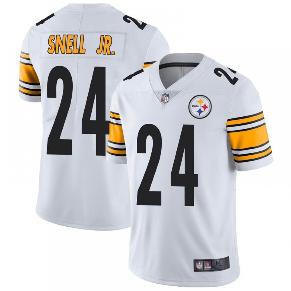 Men's Pittsburgh Steelers #24 Benny Snell Jr. White Vapor Untouchable Limited Stitched Jersey Men's Pittsburgh Steelers #24 Benny Snell Jr. White Vapor Untouchable Limited Stitched Jersey