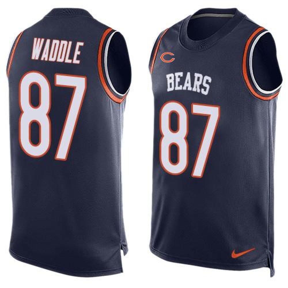 Nike Bears #87 Tom Waddle Navy Blue Team Color Men's Stitched NFL Limited Tank Top Jersey Nike Bears #87 Tom Waddle Navy Blue Team Color Men's Stitched NFL Limited Tank Top Jersey