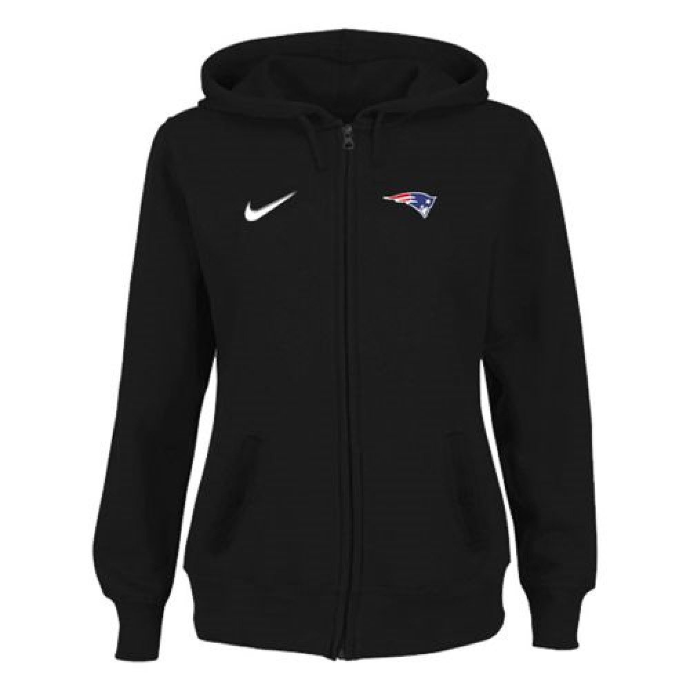 Women's New England Patriots Stadium Rally Full Zip Hoodie Black Women's New England Patriots Stadium Rally Full Zip Hoodie Black