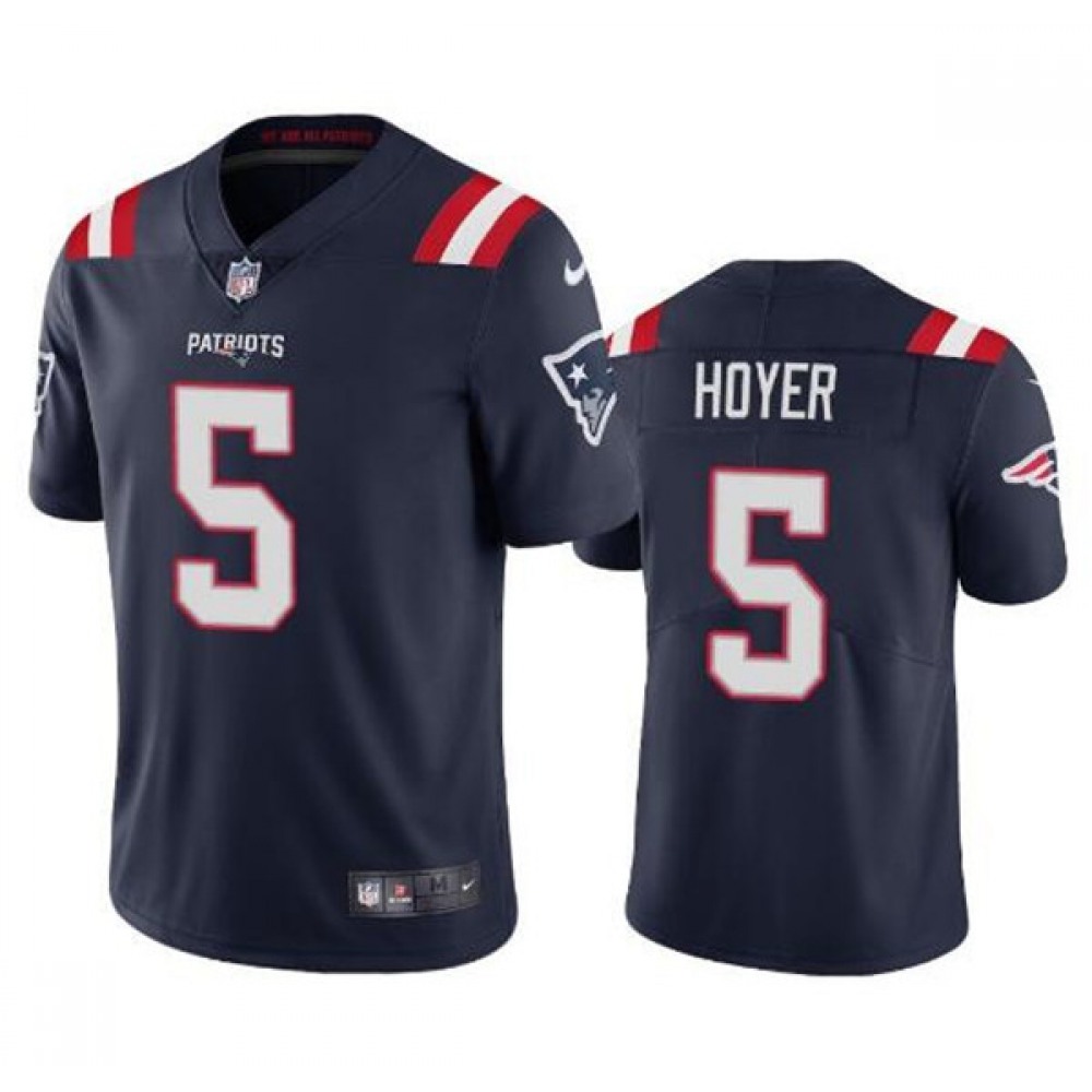 Men's New England Patriots #5 Brian Hoyer 2021 Navy Vapor Untouchable Limited Stitched Jersey Men's New England Patriots #5 Brian Hoyer 2021 Navy Vapor Untouchable Limited Stitched Jersey