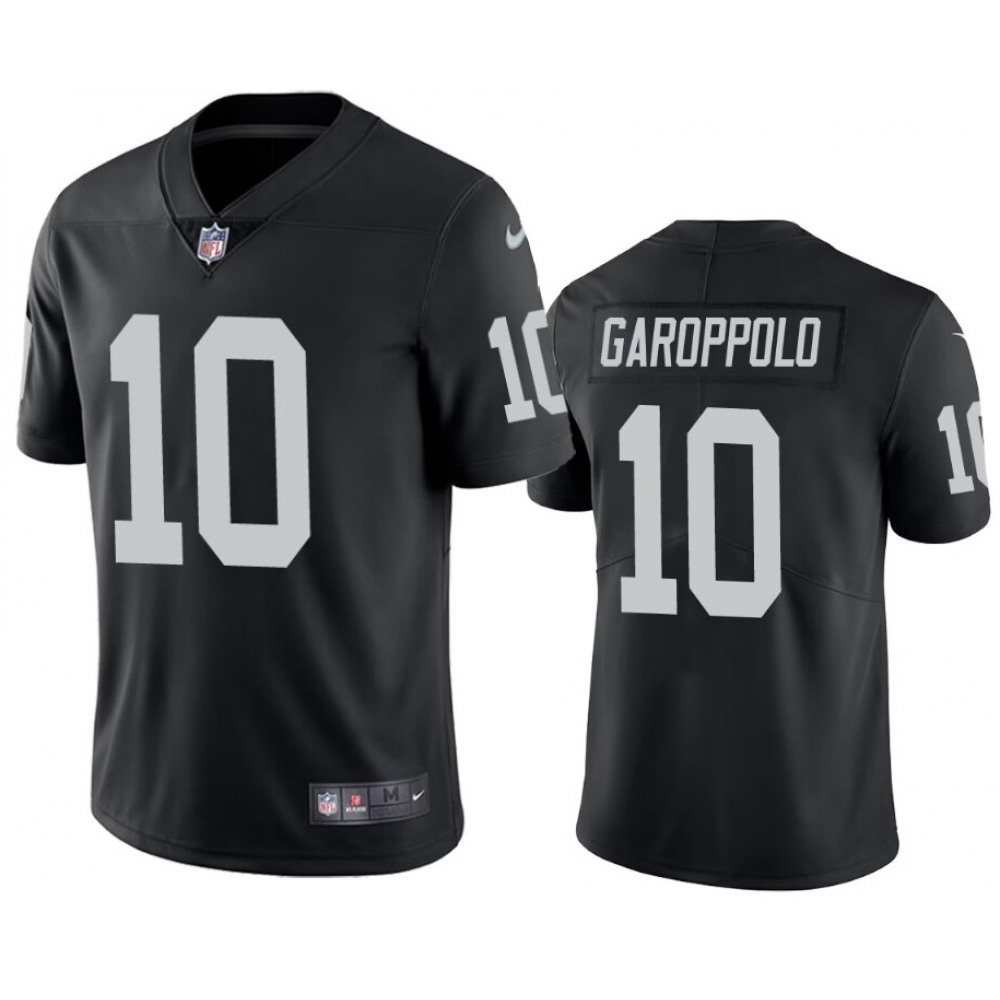 Men's Las Vegas Raiders #10 Jimmy Garoppolo Black Vapor Untouchable Stitched Football Jersey Men's Las Vegas Raiders #10 Jimmy Garoppolo Black Vapor Untouchable Stitched Football Jersey