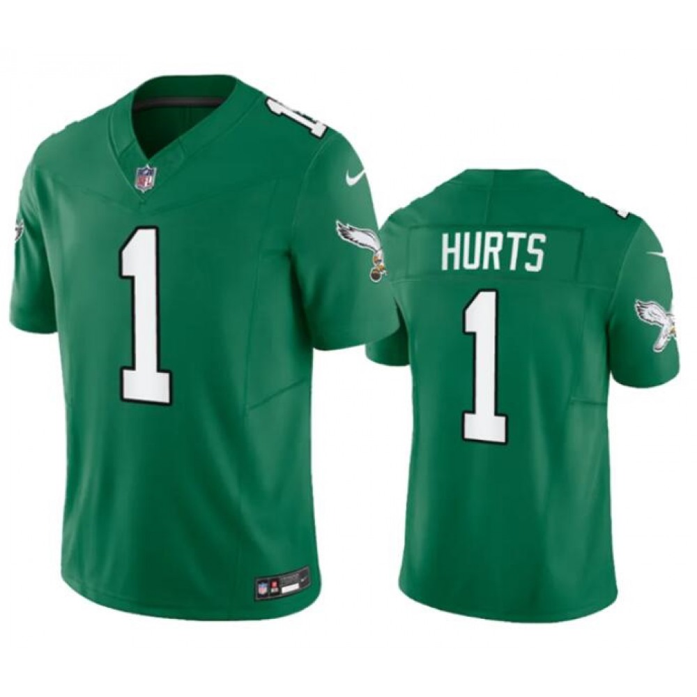 Toddlers Philadelphia Eagles #1 Jalen Hurts Green 2023 F.U.S.E. Vapor Untouchable Stitched Football Jersey Toddlers Philadelphia Eagles #1 Jalen Hurts Green 2023 F.U.S.E. Vapor Untouchable Stitched Football Jersey