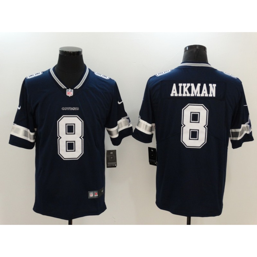 Men's Dallas Cowboys #8 Troy Aikman Navy Vapor Untouchable Player Limited Jersey Men's Dallas Cowboys #8 Troy Aikman Navy Vapor Untouchable Player Limited Jersey