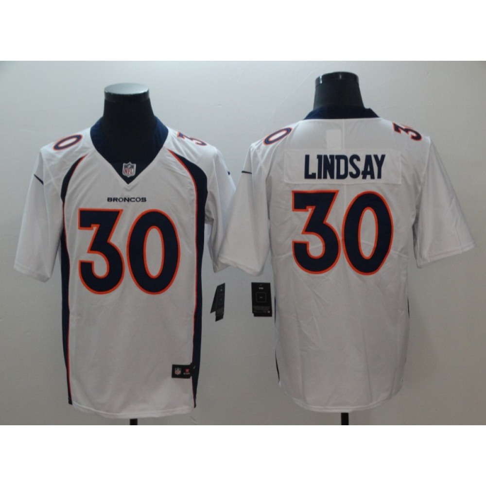 Men's Denver Broncos #30 Phillip Lindsay White Vapor Untouchable Limited Stitched NFL Jersey Men's Denver Broncos #30 Phillip Lindsay White Vapor Untouchable Limited Stitched NFL Jersey