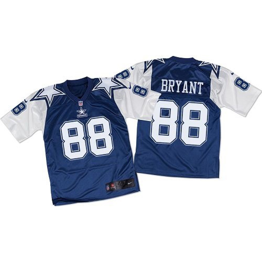 Nike Cowboys #88 Dez Bryant Navy Blue/White Throwback Men's Stitched NFL Elite Jersey Nike Cowboys #88 Dez Bryant Navy Blue/White Throwback Men's Stitched NFL Elite Jersey