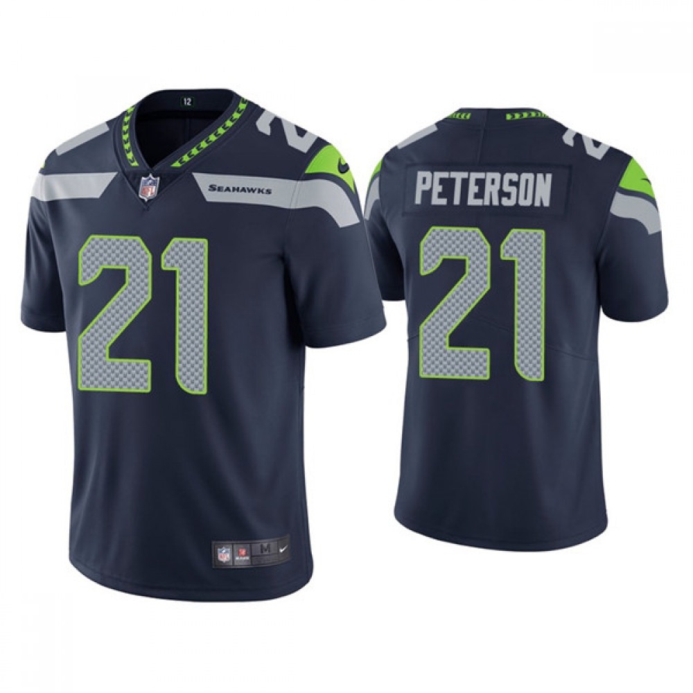 Men's Seattle Seahawks #21 Adrian Peterson Navy Vapor Untouchable Limited Stitched Jersey Men's Seattle Seahawks #21 Adrian Peterson Navy Vapor Untouchable Limited Stitched Jersey