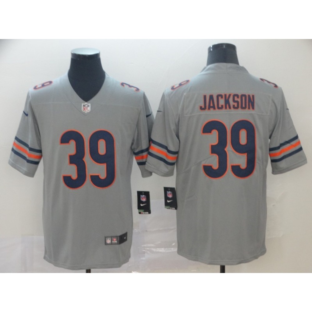 Men's Chicago Bears #39 Eddie Jackson Silver Inverted Legend Stitched NFL Jersey Men's Chicago Bears #39 Eddie Jackson Silver Inverted Legend Stitched NFL Jersey